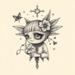 Surrealism Cute Tattoo