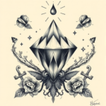 Surrealism Diamond Tattoo