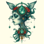 Surrealism Emerald Tattoo