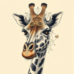 Surrealism Giraffe Tattoo