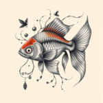 Surrealism Goldfish Tattoo