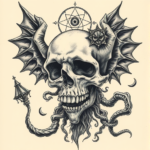 Surrealism Horror Tattoo