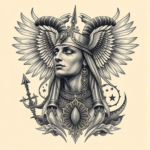 Surrealism Horus Tattoo