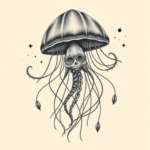 Surrealism Jellyfish Tattoo