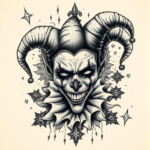 Surrealism Jester Tattoo