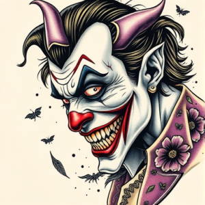 Surrealism Joker Tattoo