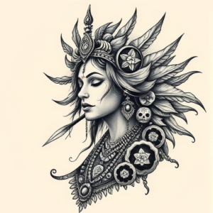 Surrealism Kali Tattoo