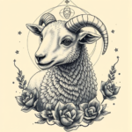 Surrealism Lamb Tattoo