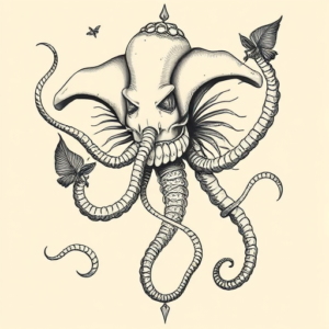 Surrealism Medusa Tattoo