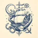Surrealism Nautical Tattoo