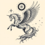 Surrealism Pegasus Tattoo
