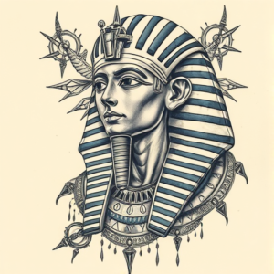 Surrealism Pharaoh Tattoo