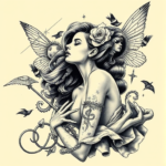 Surrealism Pinup Tattoo