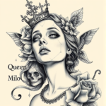 Surrealism Queen Tattoo