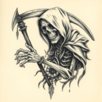 Surrealism Reaper Tattoo