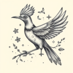 Surrealism Roadrunner Tattoo