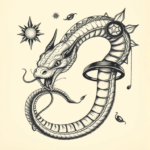 Surrealism Serpent Tattoo