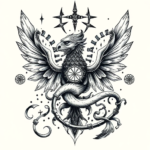 Surrealism Slytherin Tattoo