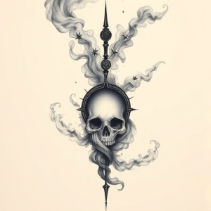 Surrealism Smoke Tattoo