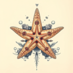 Surrealism Starfish Tattoo