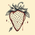 Surrealism Strawberry Tattoo