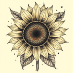 Surrealism Sunflower Tattoo