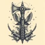 Surrealism Tomahawk Tattoo