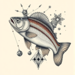 Surrealism Trout Tattoo