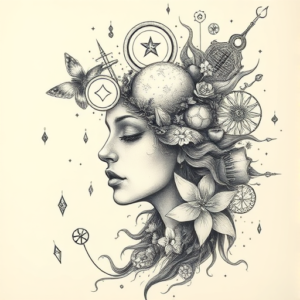 Surrealism Water Tattoo