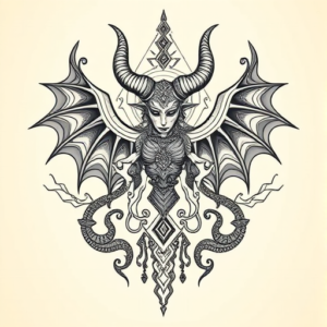 Thai Baphomet Tattoo