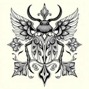 Thai Beetle Tattoo