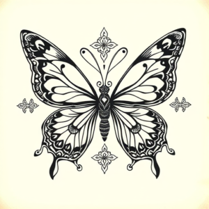 Thai Butterfly Tattoo