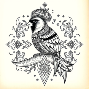 Thai Cardinal Tattoo