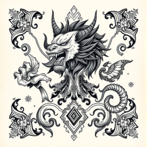 Thai Cerberus Tattoo