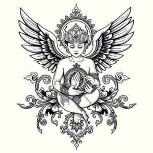 Thai Cherub Tattoo