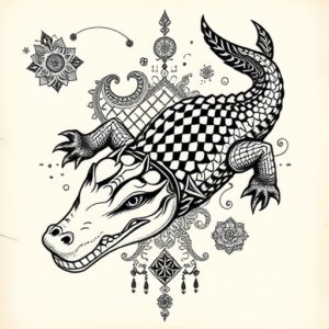 Thai Crocodile Tattoo