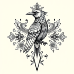 Thai Crow Tattoo