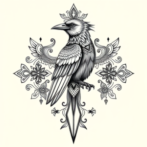 Thai Crow Tattoo