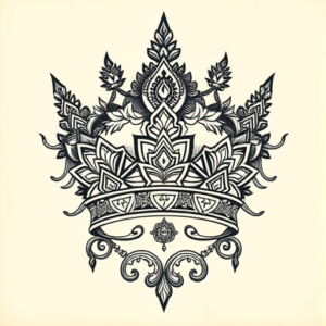 Thai Crown Tattoo