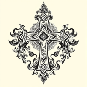 Thai Crucifix Tattoo