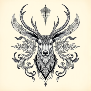 Thai Deer Tattoo