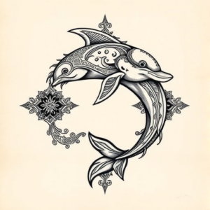 Thai Dolphin Tattoo