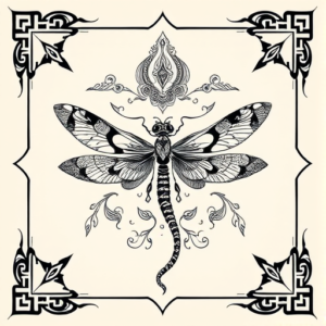 Thai Dragonfly Tattoo