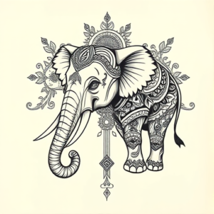Thai Elephant Tattoo
