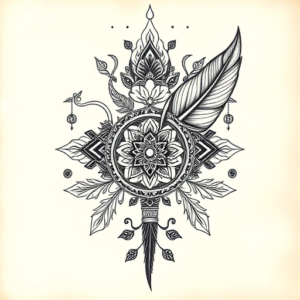 Thai Feather Tattoo