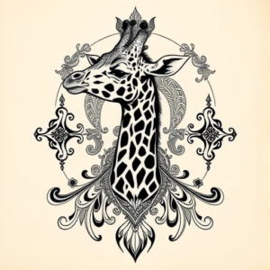 Thai Giraffe Tattoo