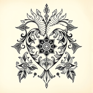 Thai Heart Tattoo