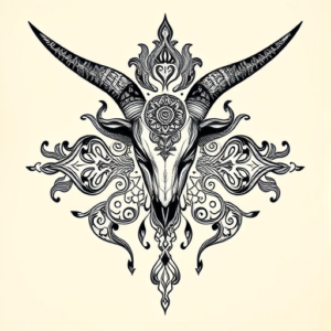 Thai Longhorn Tattoo