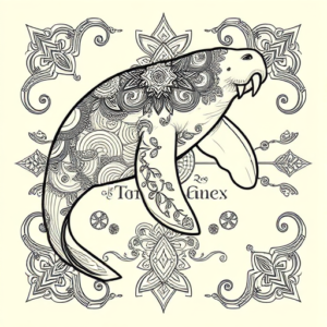 Thai Manatee Tattoo