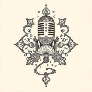 Thai Microphone Tattoo